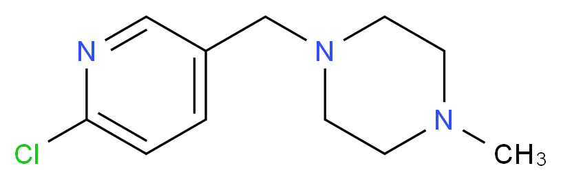 1-[(6-chloro-3-pyridinyl)methyl]-4-methylpiperazine_分子结构_CAS_612487-31-7)
