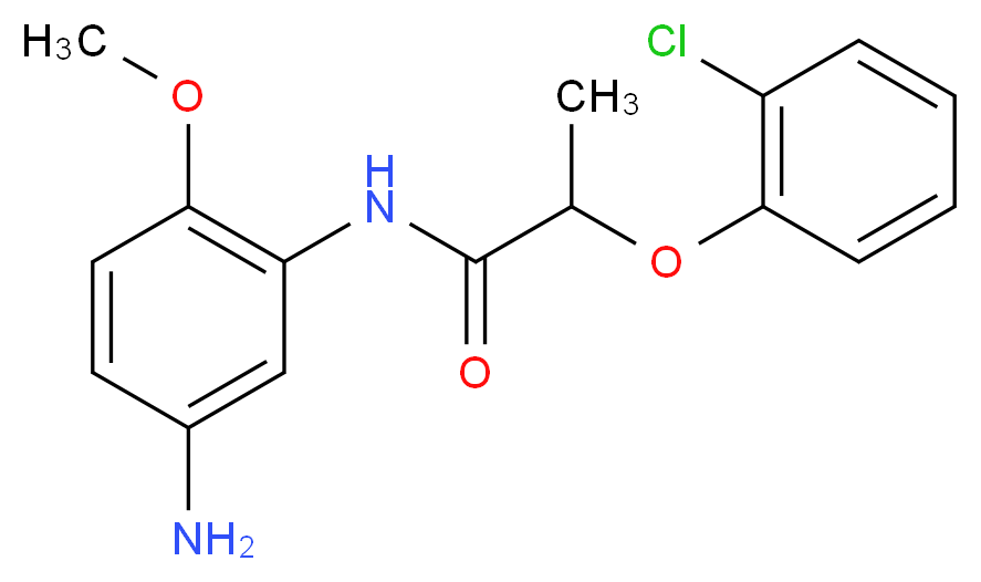 N-(5-Amino-2-methoxyphenyl)-2-(2-chlorophenoxy)-propanamide_分子结构_CAS_)