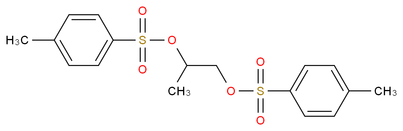 1-methyl-4-({2-[(4-methylbenzenesulfonyl)oxy]propoxy}sulfonyl)benzene_分子结构_CAS_60434-71-1