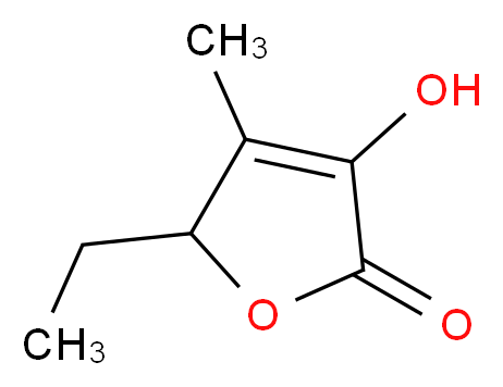 5-ethyl-3-hydroxy-4-methyl-2,5-dihydrofuran-2-one_分子结构_CAS_698-10-2