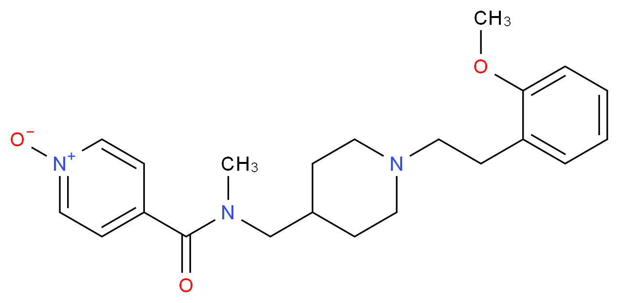N-({1-[2-(2-methoxyphenyl)ethyl]-4-piperidinyl}methyl)-N-methylisonicotinamide 1-oxide_分子结构_CAS_)