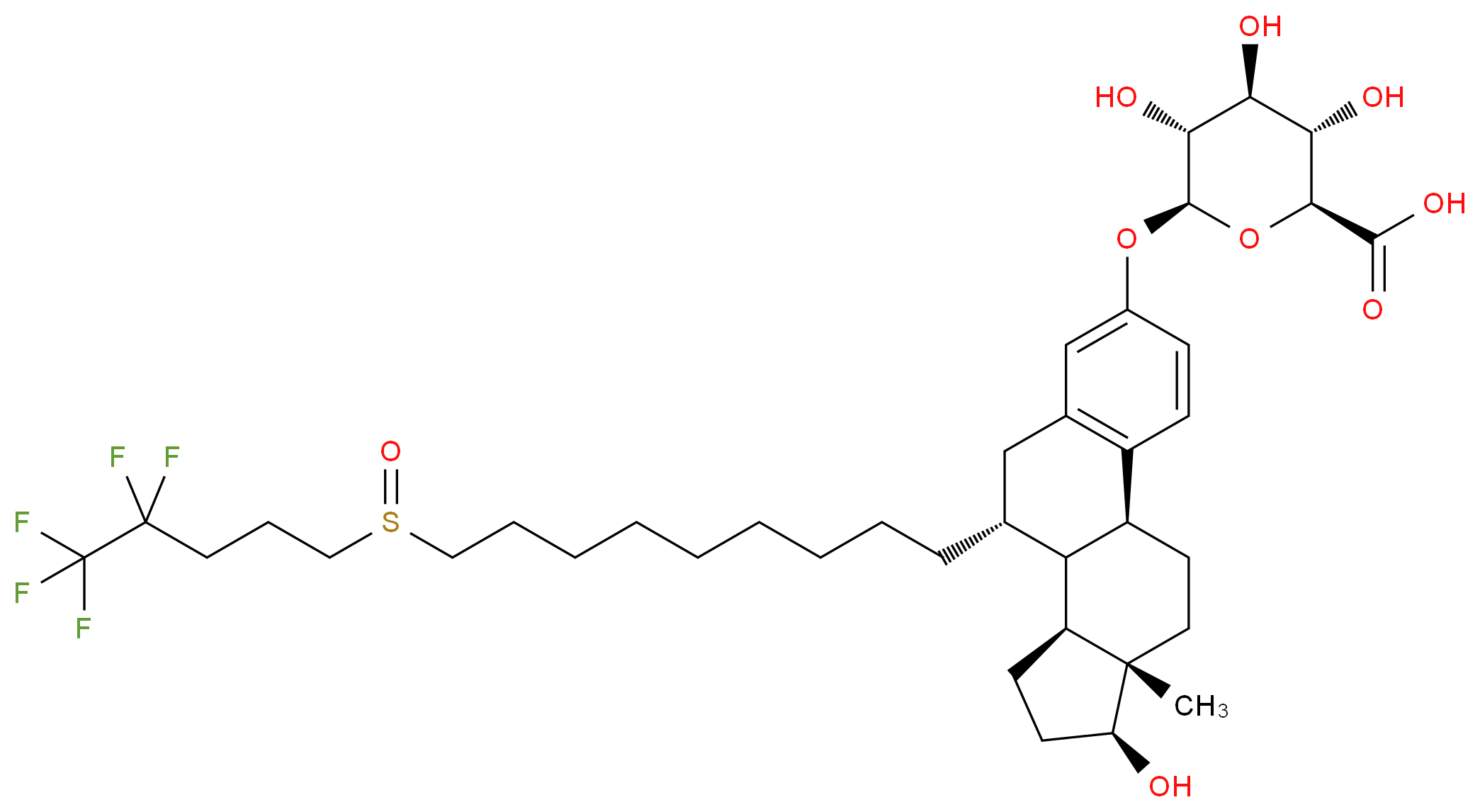 Fulvestrant 3-β-D-Glucuronide_分子结构_CAS_261506-27-8)