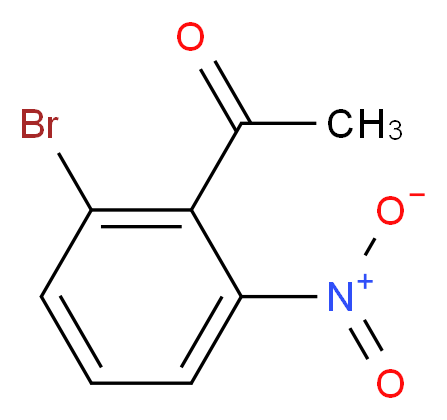 1-(2-bromo-6-nitrophenyl)ethan-1-one_分子结构_CAS_55737-11-6