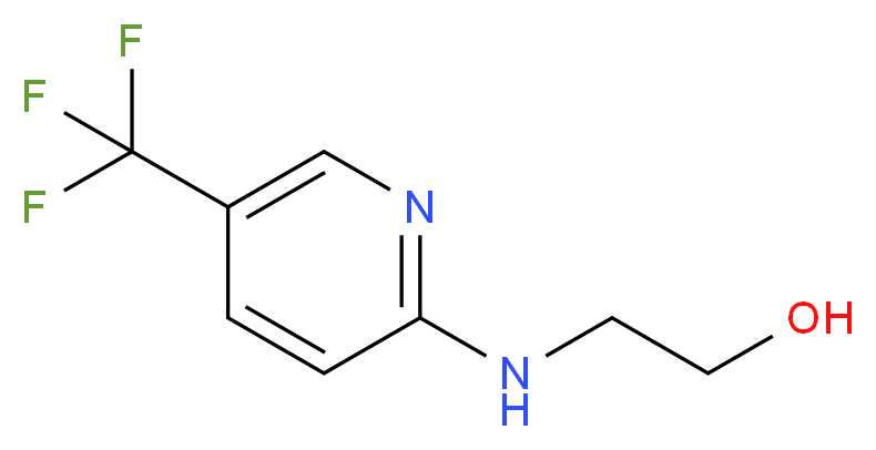 2-{[5-(trifluoromethyl)pyridin-2-yl]amino}ethan-1-ol_分子结构_CAS_874630-03-2