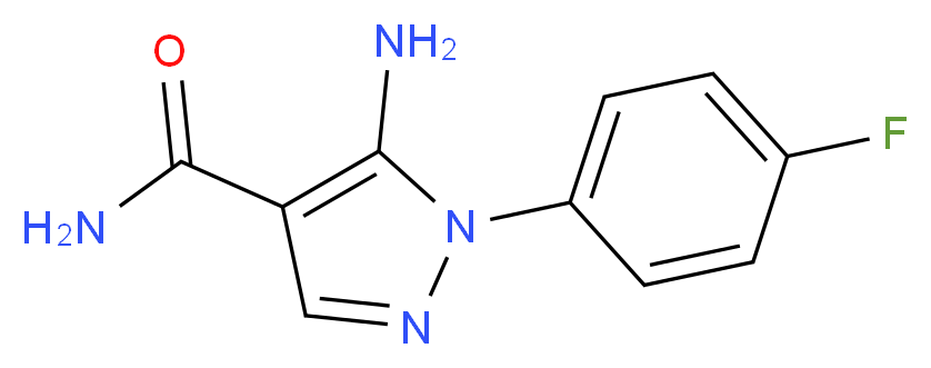 5-amino-1-(4-fluorophenyl)-1H-pyrazole-4-carboxamide_分子结构_CAS_51516-69-9
