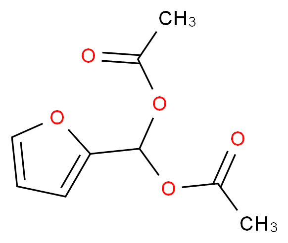 (acetyloxy)(2-furyl)methyl acetate_分子结构_CAS_613-75-2)