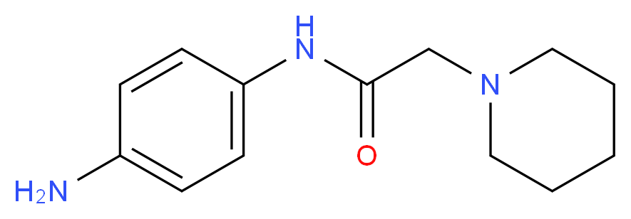 N-(4-aminophenyl)-2-(piperidin-1-yl)acetamide_分子结构_CAS_)