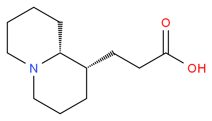 3-[(1S,9aR)-octahydro-1H-quinolizin-1-yl]propanoic acid_分子结构_CAS_1178002-49-7