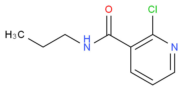 2-chloro-N-propylpyridine-3-carboxamide_分子结构_CAS_)