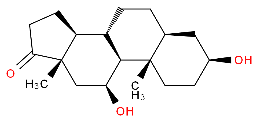 5α-Androstane-3β,11β-diol-17-one_分子结构_CAS_514-17-0)