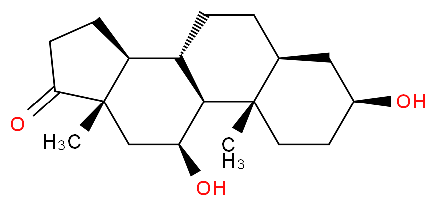 (1S,2S,5S,7S,10S,11S,15S,17S)-5,17-dihydroxy-2,15-dimethyltetracyclo[8.7.0.0<sup>2</sup>,<sup>7</sup>.0<sup>1</sup><sup>1</sup>,<sup>1</sup><sup>5</sup>]heptadecan-14-one_分子结构_CAS_514-17-0