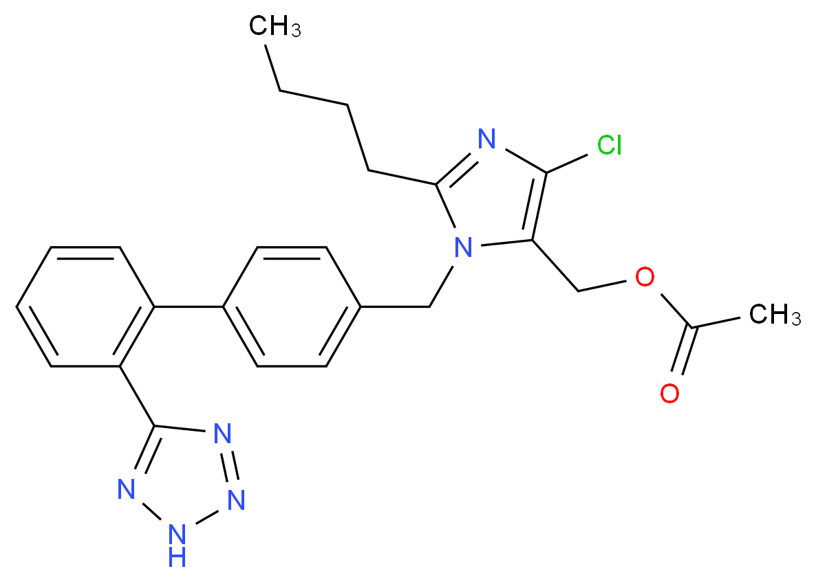 O-Acetyl Losartan _分子结构_CAS_1006062-27-6)