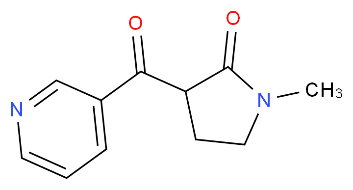 (R,S)-1-Methyl-3-nicotinoylpyrrolidone_分子结构_CAS_125630-28-6)