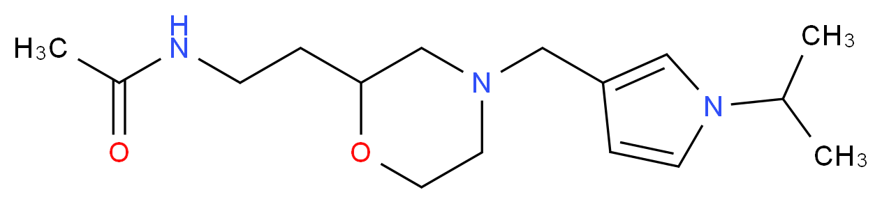N-(2-{4-[(1-isopropyl-1H-pyrrol-3-yl)methyl]morpholin-2-yl}ethyl)acetamide_分子结构_CAS_)