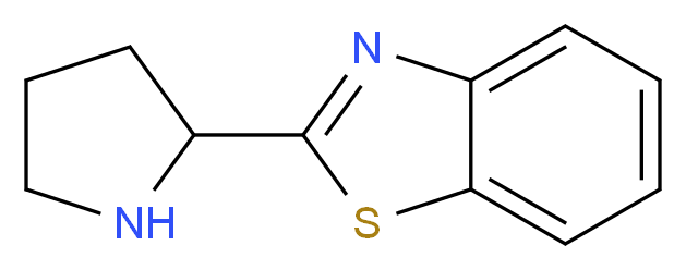 2-Pyrrolidin-2-yl-benzothiazole_分子结构_CAS_)