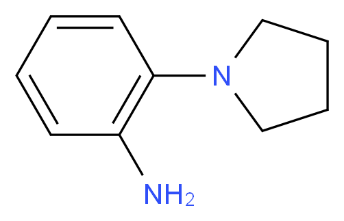 2-(pyrrolidin-1-yl)aniline_分子结构_CAS_)