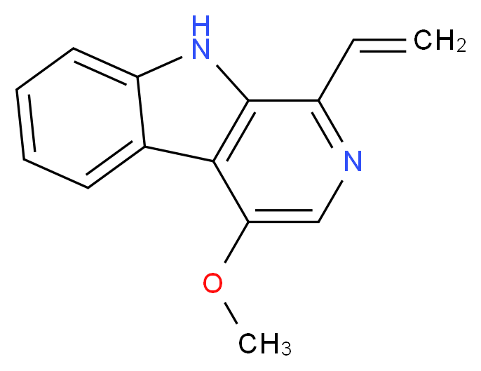 1-ethenyl-4-methoxy-9H-pyrido[3,4-b]indole_分子结构_CAS_26585-13-7