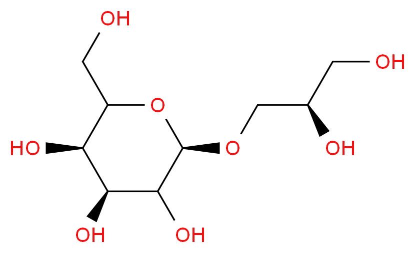 (2R)-Glycerol-O-β-D-galactopyranoside _分子结构_CAS_16232-91-0)