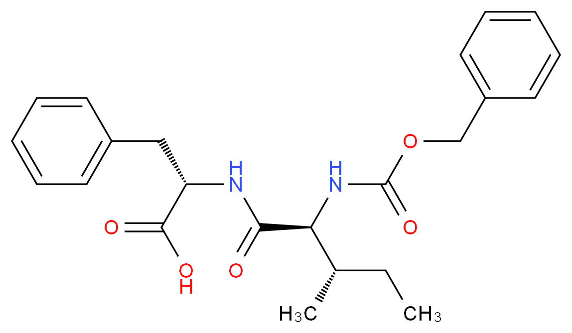 (S)-2-((2S,3S)-2-(((Benzyloxy)carbonyl)aMino)-3-MethylpentanaMido)-3-phenylpropanoic acid_分子结构_CAS_13254-07-4)