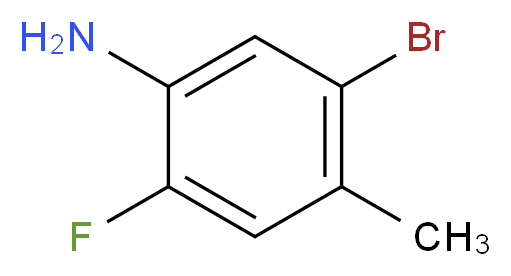 5-bromo-2-fluoro-4-methylaniline_分子结构_CAS_945244-29-1