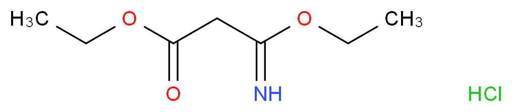 ethyl 3-ethoxy-3-iminopropanoate hydrochloride_分子结构_CAS_2318-25-4