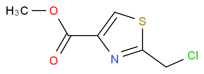 Methyl 2-(chloromethyl)thiazole-4-carboxylate_分子结构_CAS_321371-29-3)