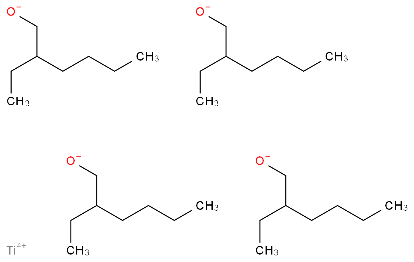 异辛醇钛(IV), VERTEC&reg; EHT_分子结构_CAS_1070-10-6)