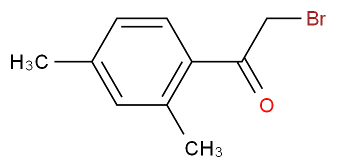 2-BroMo-1-(2,4-diMethylphenyl)ethanone_分子结构_CAS_26346-85-0)