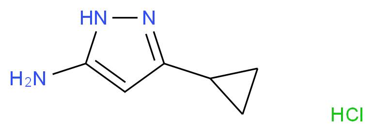 3-Cyclopropyl-1H-pyrazol-5-amine hydrochloride_分子结构_CAS_)