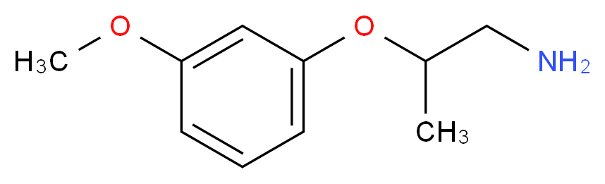 2-(3-METHOXY-PHENOXY)-PROPYLAMINE_分子结构_CAS_6440-96-6)