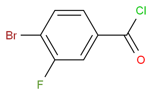 4-bromo-3-fluorobenzoyl chloride_分子结构_CAS_695188-21-7