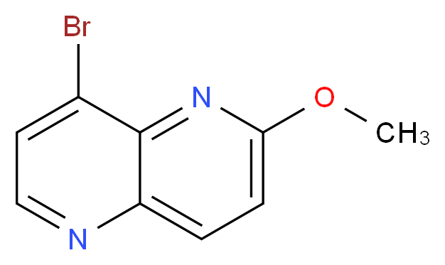 8-bromo-2-methoxy-1,5-naphthyridine_分子结构_CAS_881658-92-0)