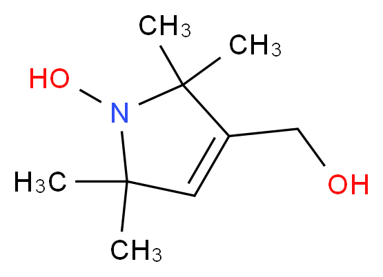 3-(hydroxymethyl)-2,2,5,5-tetramethyl-2,5-dihydro-1H-pyrrol-1-ol_分子结构_CAS_55738-75-5