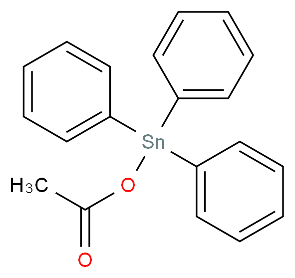 triphenylstannyl acetate_分子结构_CAS_900-95-8