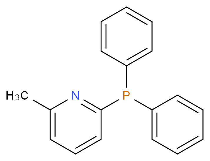 2-Diphenylphosphino-6-methylpyridine_分子结构_CAS_132682-77-0)