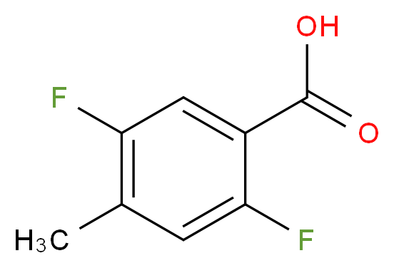 2,5-Difluoro-4-methylbenzoic acid_分子结构_CAS_)