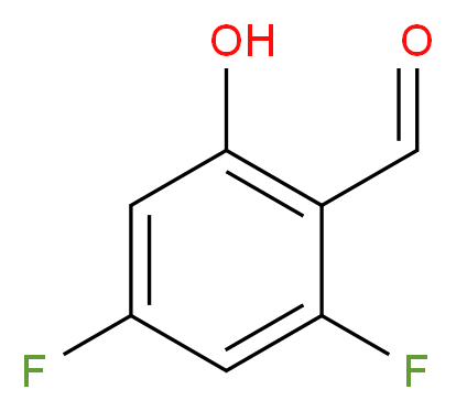 2,4-Difluoro-6-hydroxybenzaldehyde_分子结构_CAS_136516-64-8)