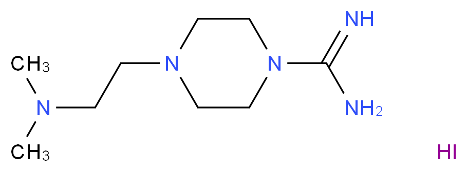 4-[2-(dimethylamino)ethyl]piperazine-1-carboximidamide hydroiodide_分子结构_CAS_849777-24-8
