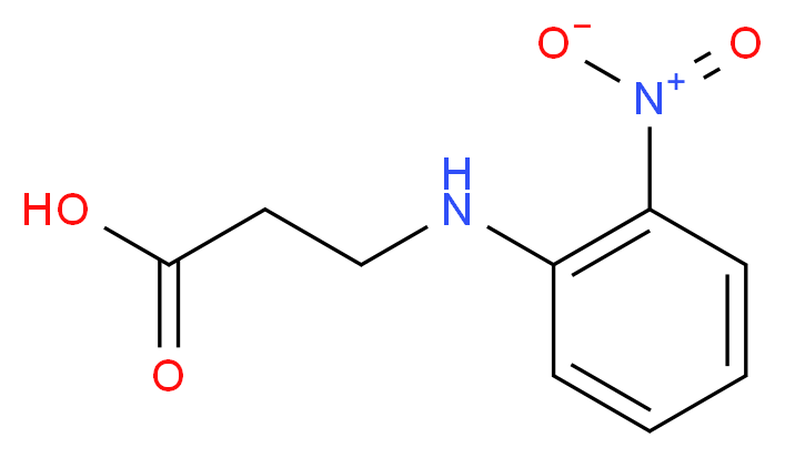 3-[(2-nitrophenyl)amino]propanoic acid_分子结构_CAS_38584-58-6)
