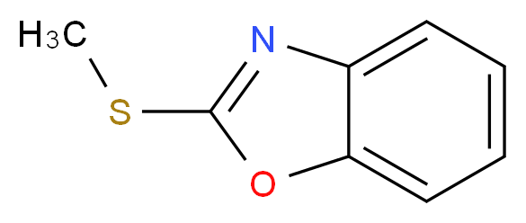 2-(Methylthio)benzo[d]oxazole_分子结构_CAS_13673-62-6)