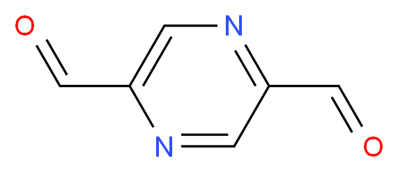 pyrazine-2,5-dicarbaldehyde_分子结构_CAS_77666-94-5