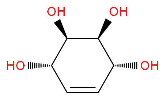 (1R,2S,3R,4S)-cyclohex-5-ene-1,2,3,4-tetrol_分子结构_CAS_526-87-4