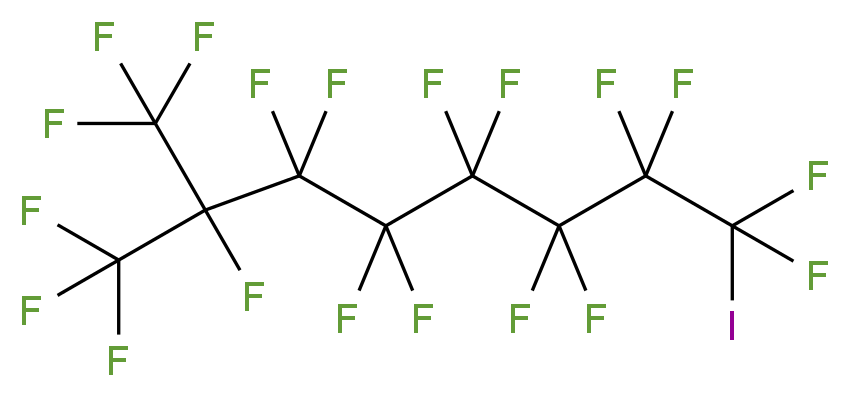 Perfluoroisononyl iodide 98%_分子结构_CAS_865-77-0)