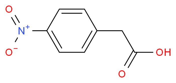 2-(4-NITROPHENYL)ACETIC ACID_分子结构_CAS_104-03-0)