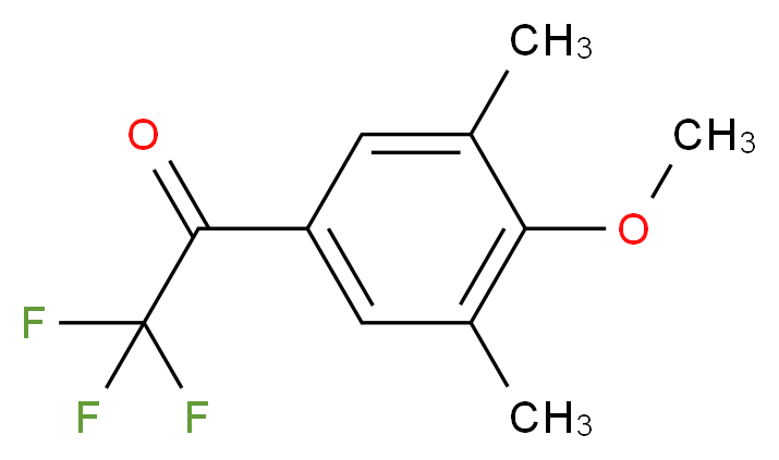 3',5'-DIMETHYL-4'-METHOXY-2,2,2-TRIFLUOROACETOPHENONE_分子结构_CAS_)