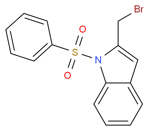 1-(benzenesulfonyl)-2-(bromomethyl)-1H-indole_分子结构_CAS_337508-54-0