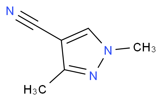 1,3-dimethyl-1H-pyrazole-4-carbonitrile_分子结构_CAS_87412-96-2
