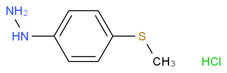 4-(Methylthio)phenylhydrazine hydrochloride_分子结构_CAS_35588-53-5)