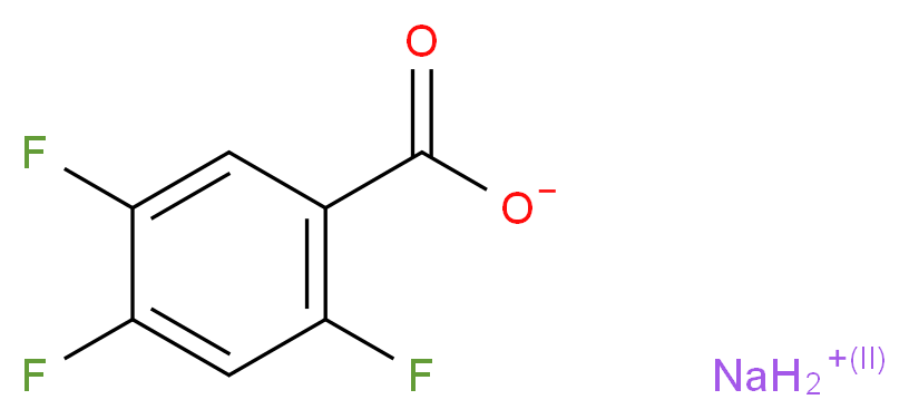 Sodium 2,4,5-trifluorobenzoate_分子结构_CAS_522651-48-5)