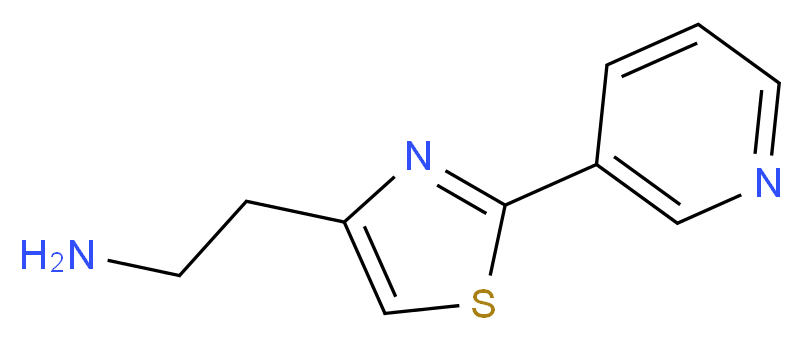 2-[2-(3-pyridinyl)-1,3-thiazol-4-yl]ethanamine_分子结构_CAS_919738-05-9)